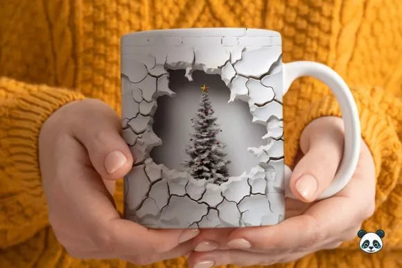 3D Christmas Mug Sublimation, Secret Santa ,christmas Gift