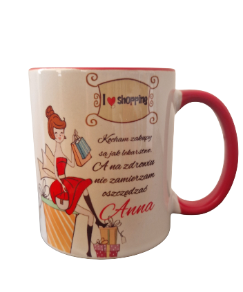 Personalized Colour Mug orange - your picture or txt