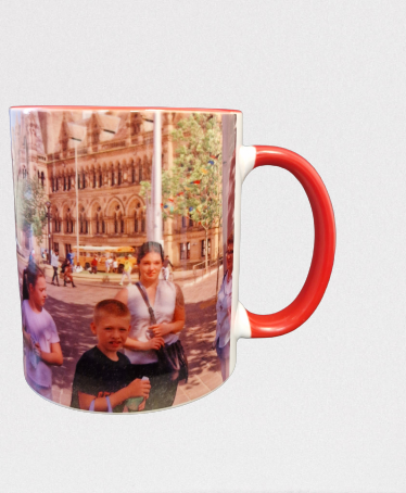 Personalized Colour Mug orange - your picture or txt