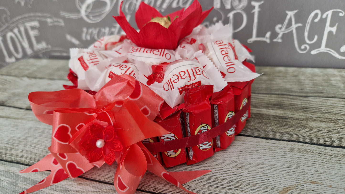 Chocolate Gift KitKat and Rafaello midium size 19cm