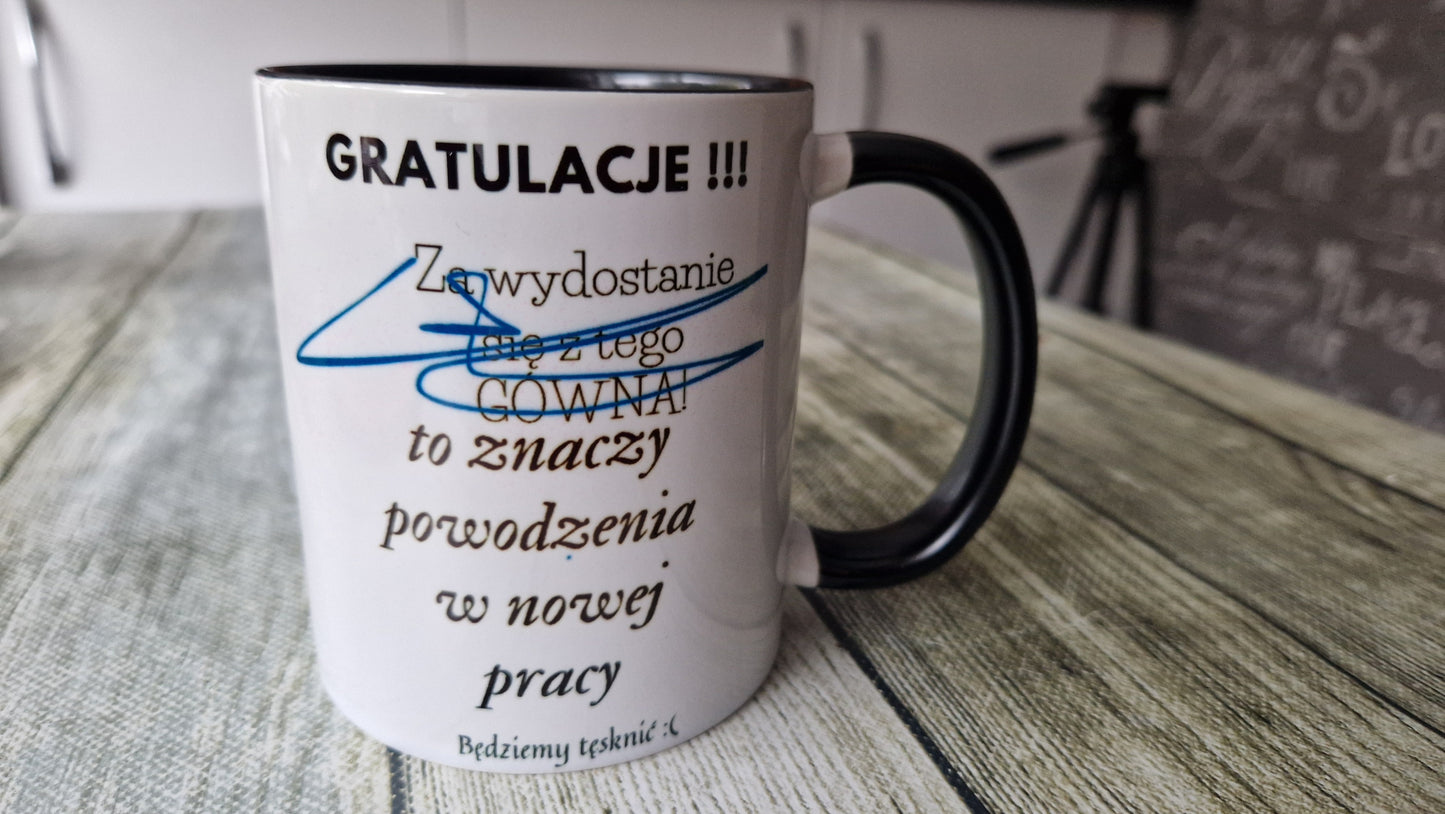 GRATULACJE dla kogoś kto odchodzi z pracy