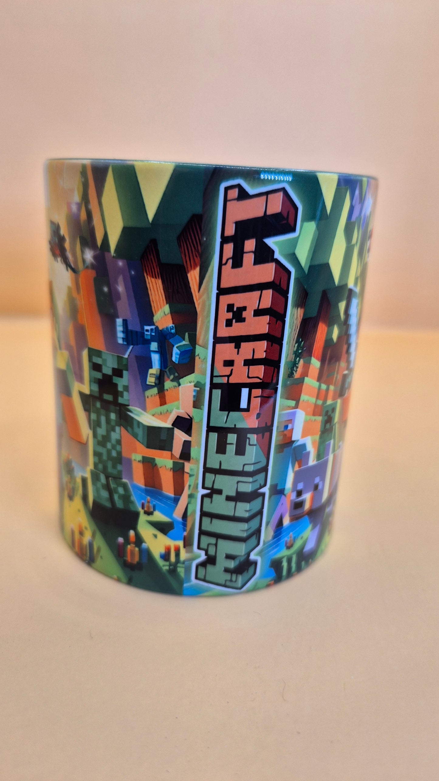 Minecraft-Themed Mugs โ 20 Full-Color Designs! 11 oz sublimation mugs