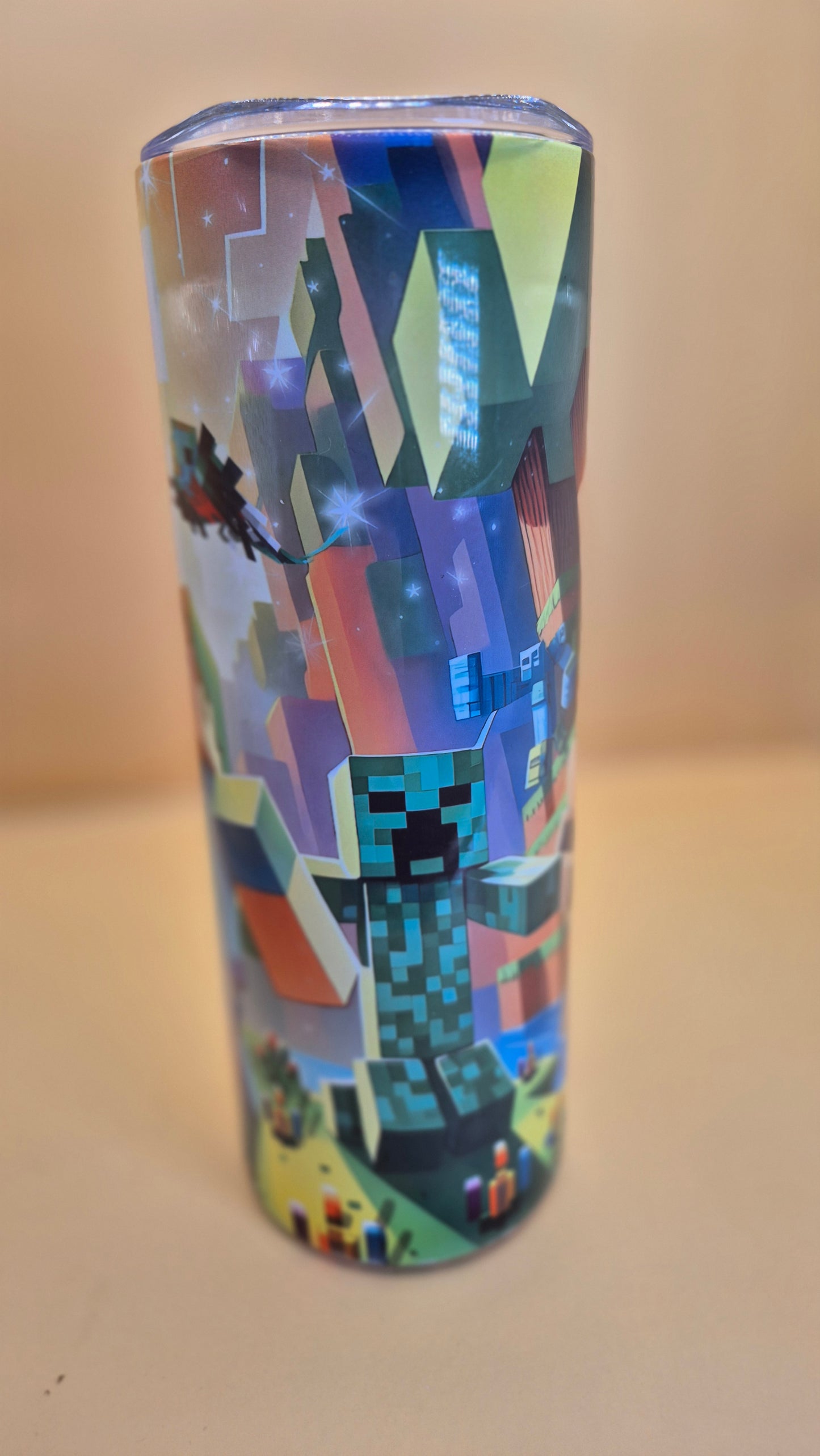 20 Game MINECRAFT Characters to choice Tumbler 600 ml hot and cold drinks