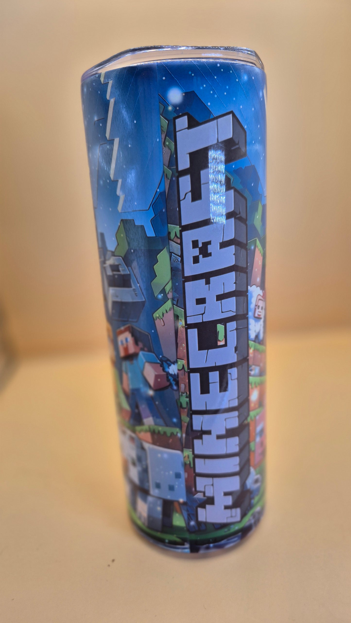 20 Game MINECRAFT Characters to choice Tumbler 600 ml hot and cold drinks