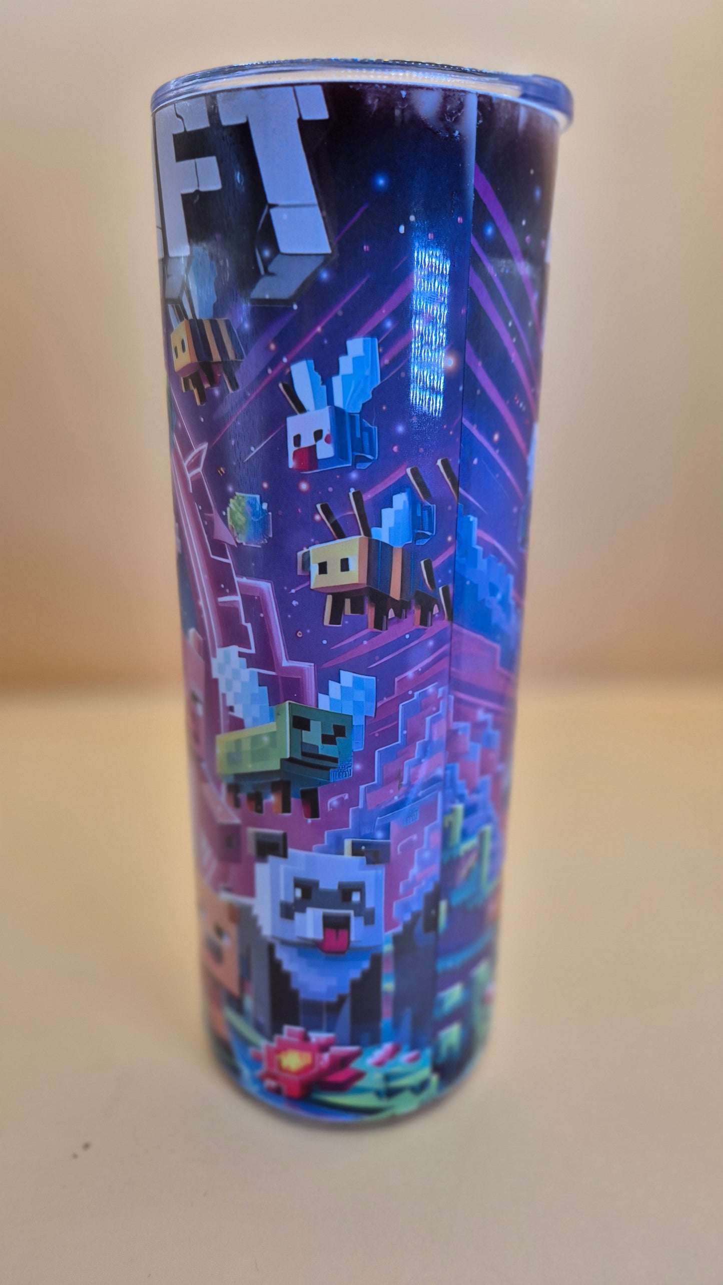 20 Game MINECRAFT Characters to choice Tumbler 600 ml hot and cold drinks