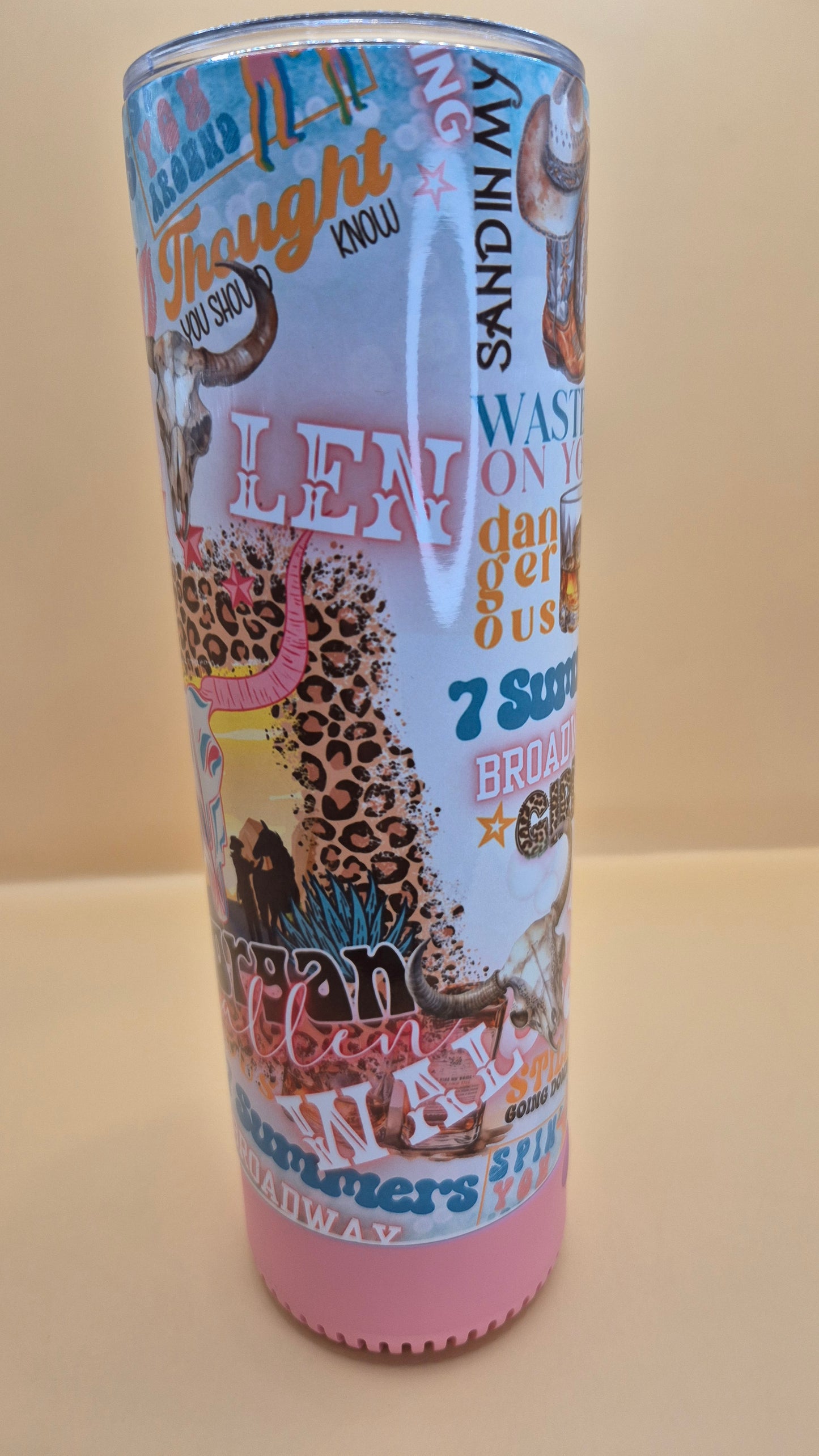 Tumbler with music !!! Personalized and sublimation product Country design
