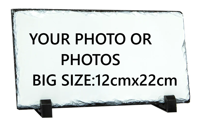 Mystery Pins Personalised Photo Rock Slate – 12x22 cm Rectangle – Custom Picture Stone Plaque with Stand – Unique Keepsake Gift for Birthdays, Weddings, Memorials & Home Display (Copy) (Copy) (Copy)