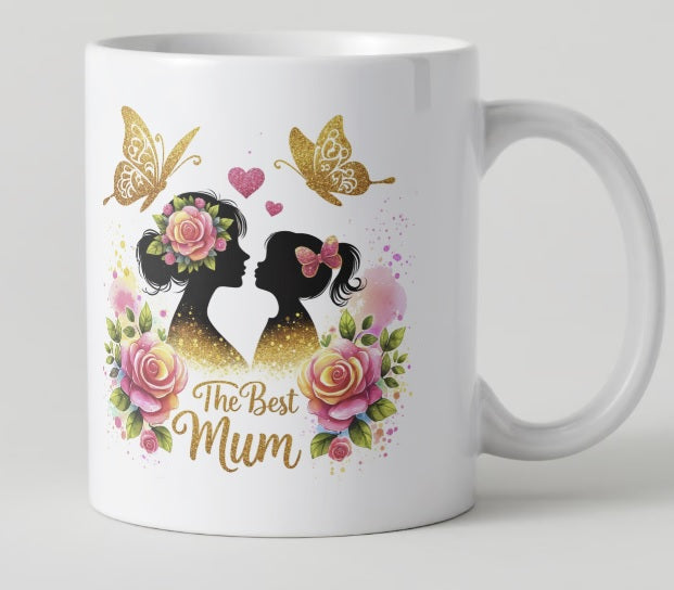 The Best Mum Butterflies Roses Mug / Mug Sublimation/Mothers day dishwasher safe