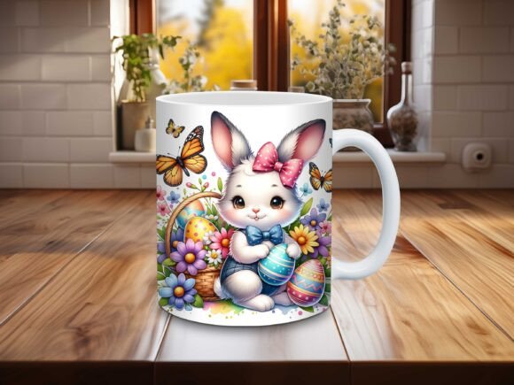 Easter Rabbit , Funny MUG + coaster , dishwasher safe dishwasher safe 11 oz mug