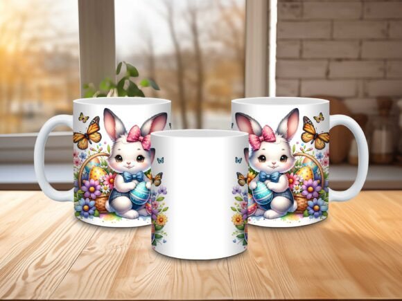 Easter Rabbit , Funny MUG + coaster , dishwasher safe dishwasher safe 11 oz mug