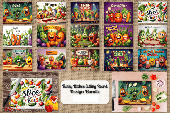 Funny Kitchen Cutting/chopping Board - 15 funny design two sizes A4 and A3 size