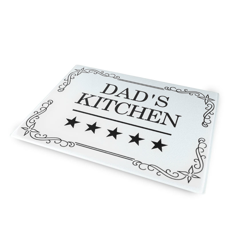 Glass Chopping Cutting Board Clear Worktop Kitchen two sizes A4 and A3