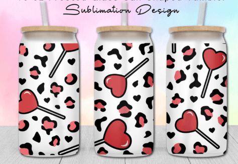 13oz Frosted Glass Tumbler - Kids and Summer Holliday design gifts 12 patterns