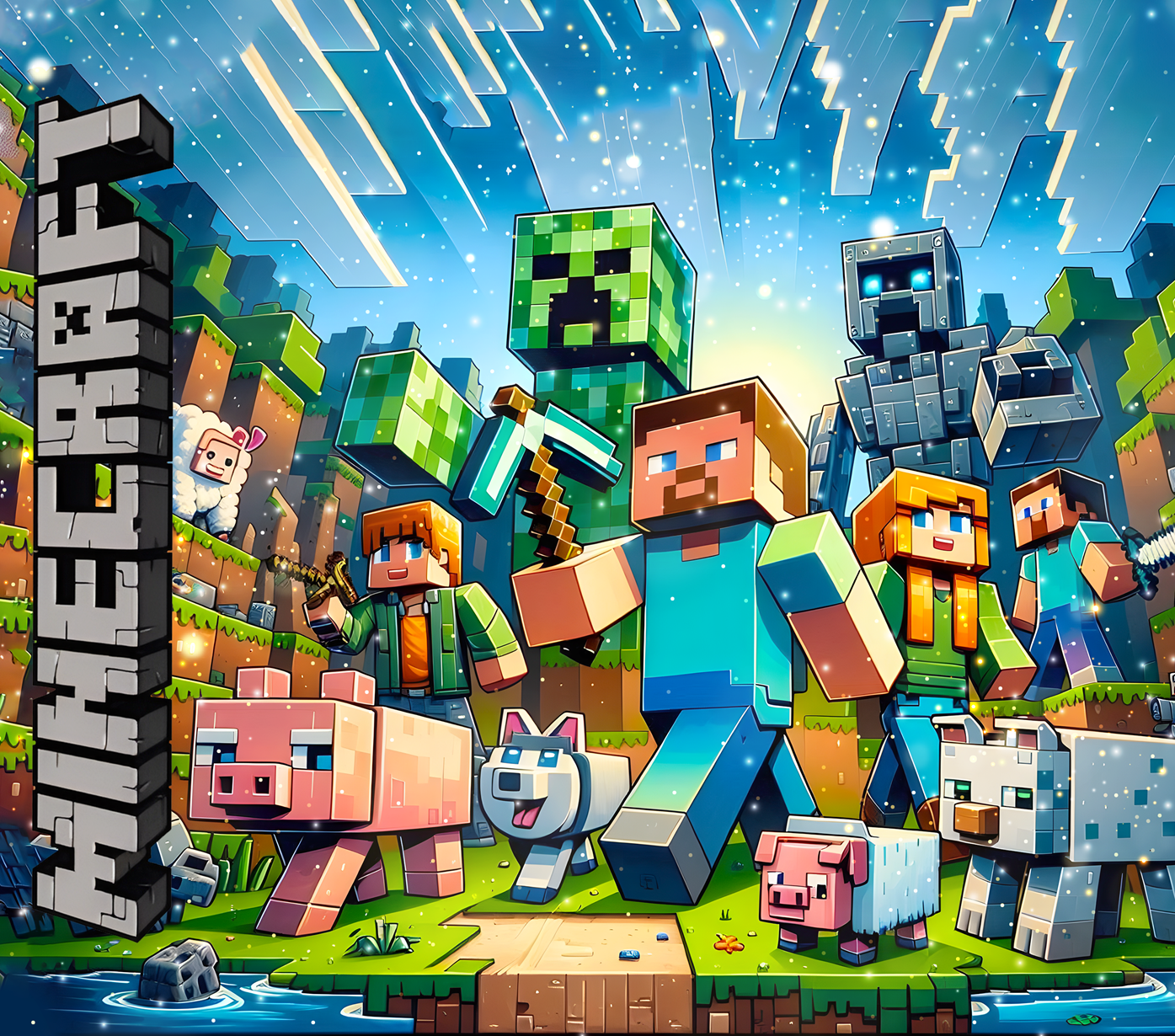 20 Game Minecraft Characters mouse Pads, muse mat ā Straight & Taper Designs