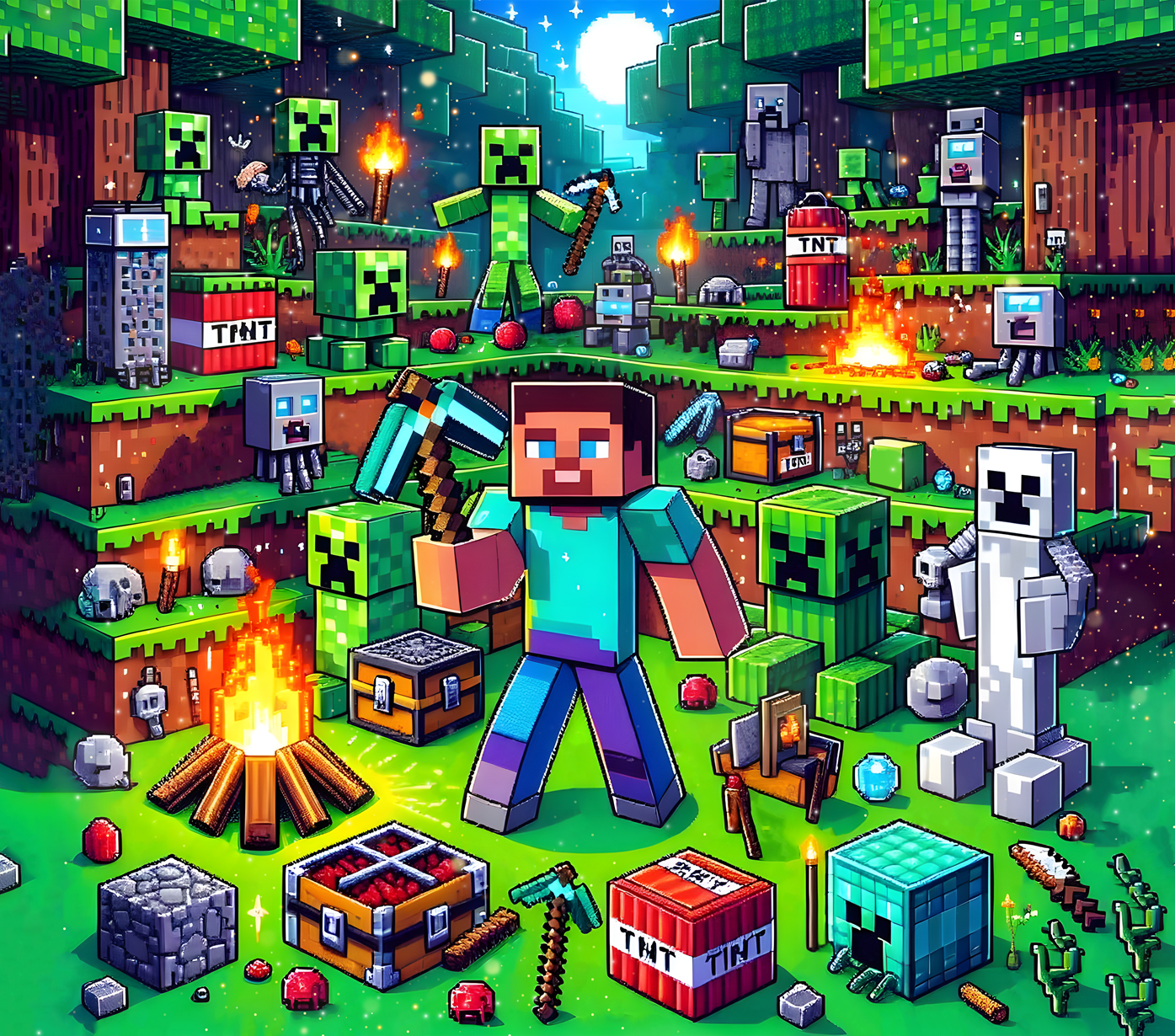 20 Game Minecraft Characters mouse Pads, muse mat ā Straight & Taper Designs