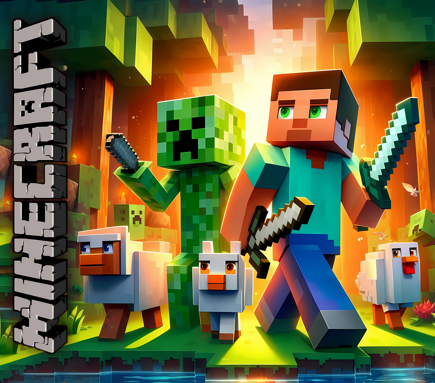 20 Game Minecraft Characters mouse Pads, muse mat ā Straight & Taper Designs
