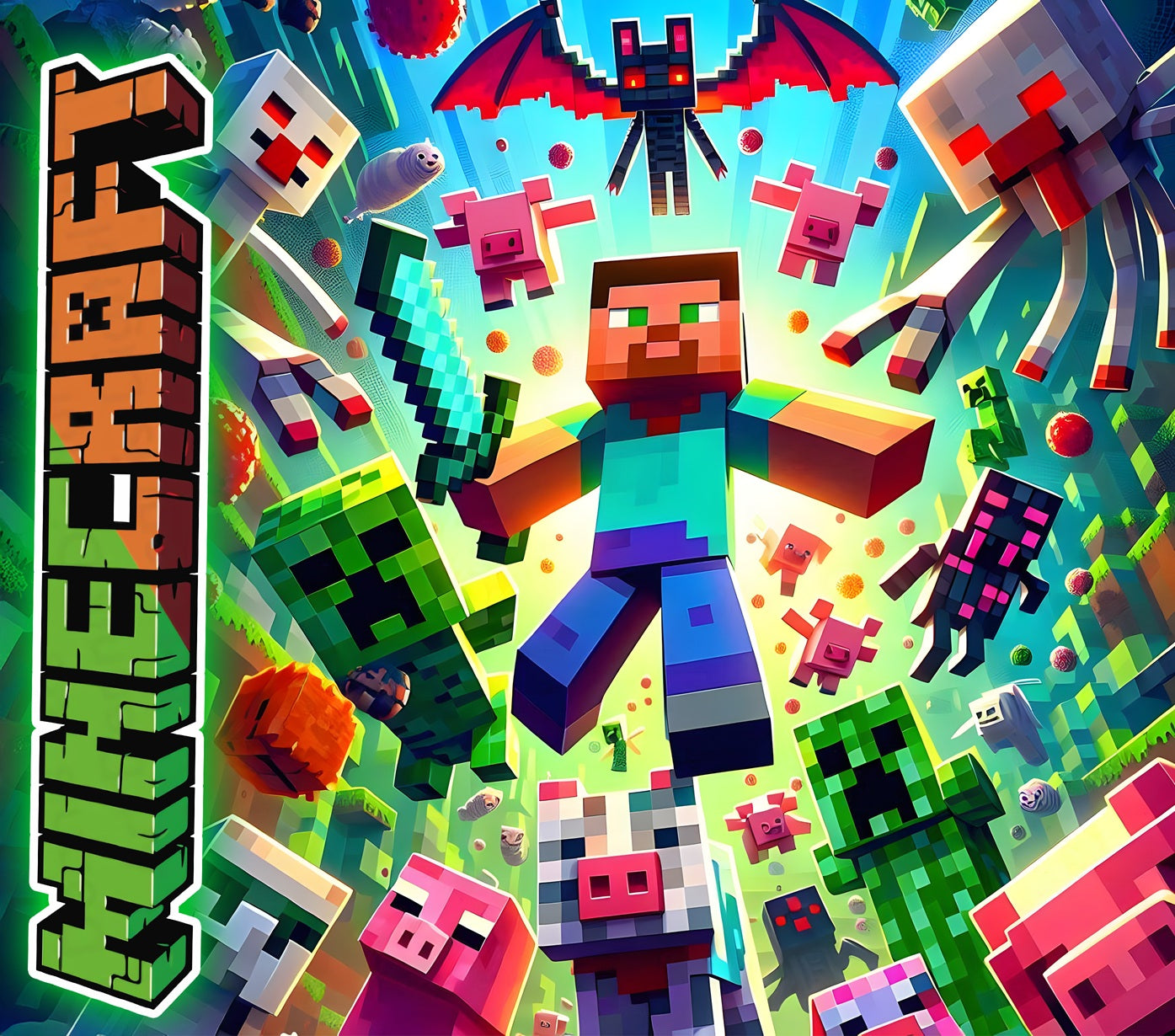 20 Game Minecraft Characters mouse Pads, muse mat ā Straight & Taper Designs