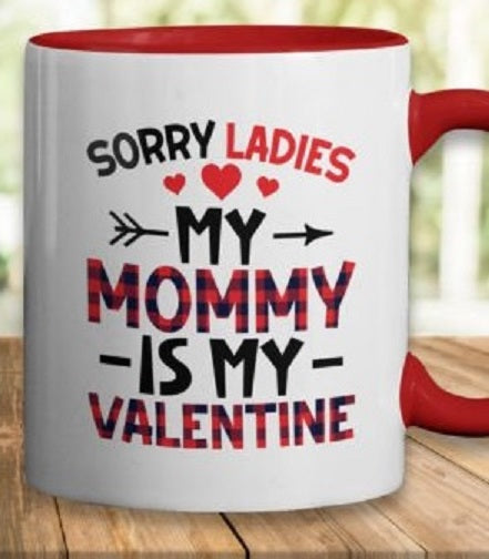 Mommy Valentine's Day Mug Design/Mug sublimation