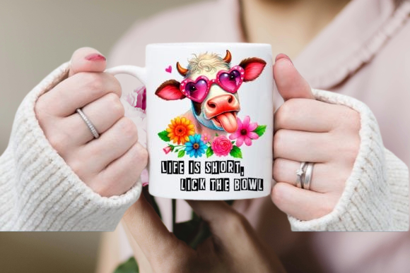 Sarcastic Funny Cow Mug /Sublimation, -Funny Novelty Gift MUG