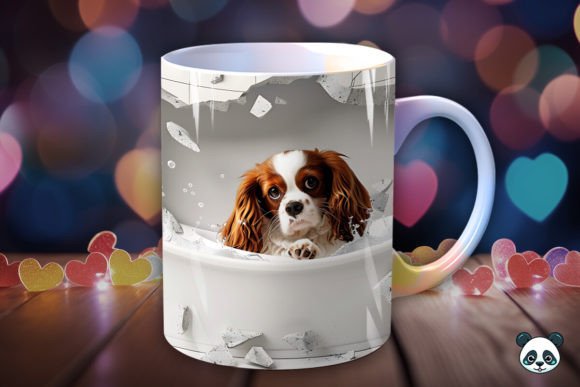 Dogs Bathing 3D Mug Novelty Gift for pet lovers him or her