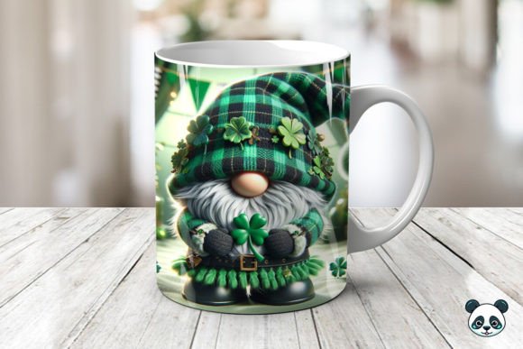 St. Patrick Gnome & Irish Flag 3D Mug 11 oz mug+coaster