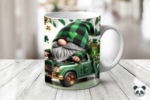 St. Patrick Gnome & Irish Flag 3D Mug 11 oz mug+coaster