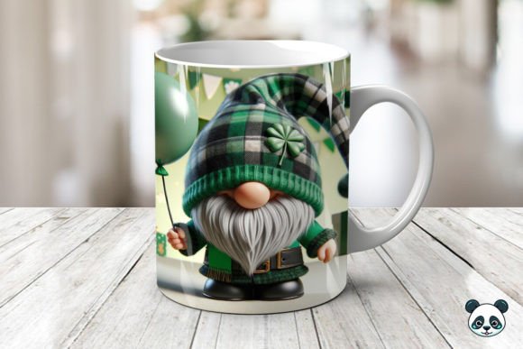 St. Patrick Gnome & Irish Flag 3D Mug 11 oz mug+coaster