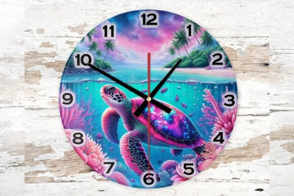 Wall Clock 30cm your home decor featuring an exquisite floral design and crafted from high-quality MDF