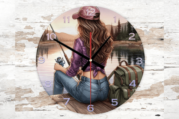 Wall Clock 30cm your home decor featuring an exquisite floral design and crafted from high-quality MDF