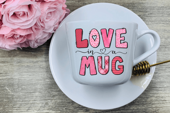 Happy Valentine's Day Mug Wrap , 11oz mug, dishwasher safe
