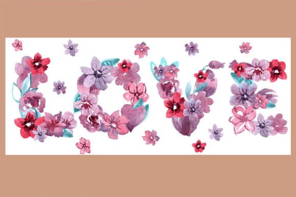 Valentines Day Mug with LOVE phanoramic flowers, dishwasher safe dishwasher safe 11 oz mug