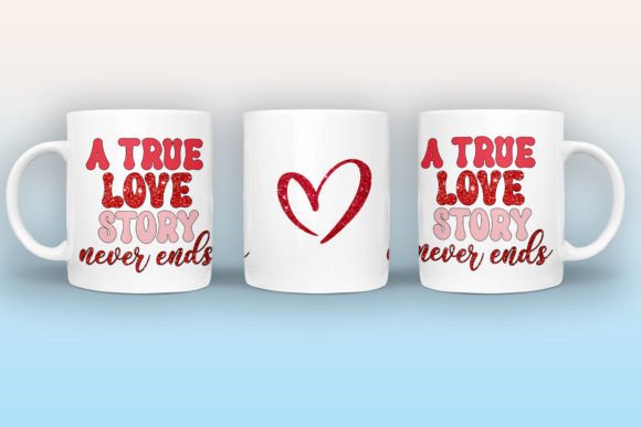 Happy Valentine's Day Mug Wrap , 11oz mug, dishwasher safe