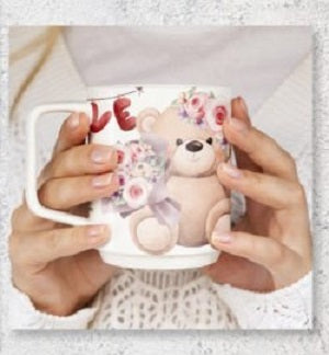 Happy Valentine's Day Mug Wrap , 11oz mug, dishwasher safe