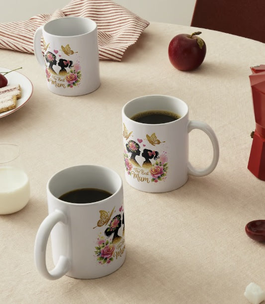 The Best Mum Butterflies Roses Mug / Mug Sublimation/Mothers day dishwasher safe