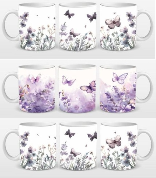Watercolor Christmas Mug Sublimation
