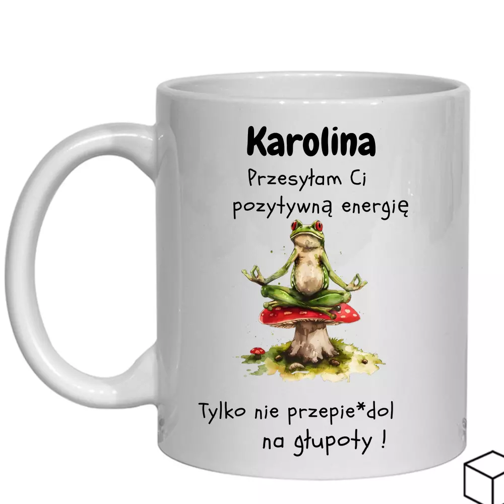 Personalised funny coffee mug with a Polish inscription Kubek