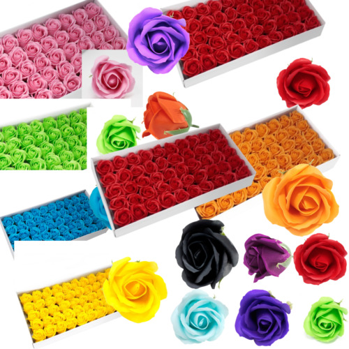 Pack of 10 Craft Soap Roses - Wedding Party Favours Table Decor Flowers Shaped
