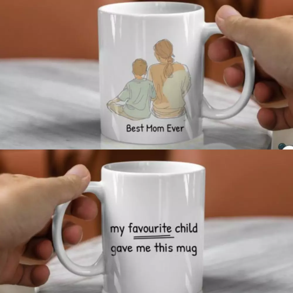 Mother's Day Ceramic Mug 11oz β Best Mom Ever Mug