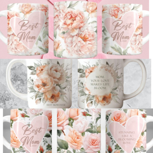 Mother's Day Ceramic Mug 11oz β 3 pattern, BEST MOM