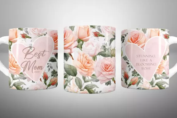 Mother's Day Ceramic Mug 11oz β 3 pattern, BEST MOM