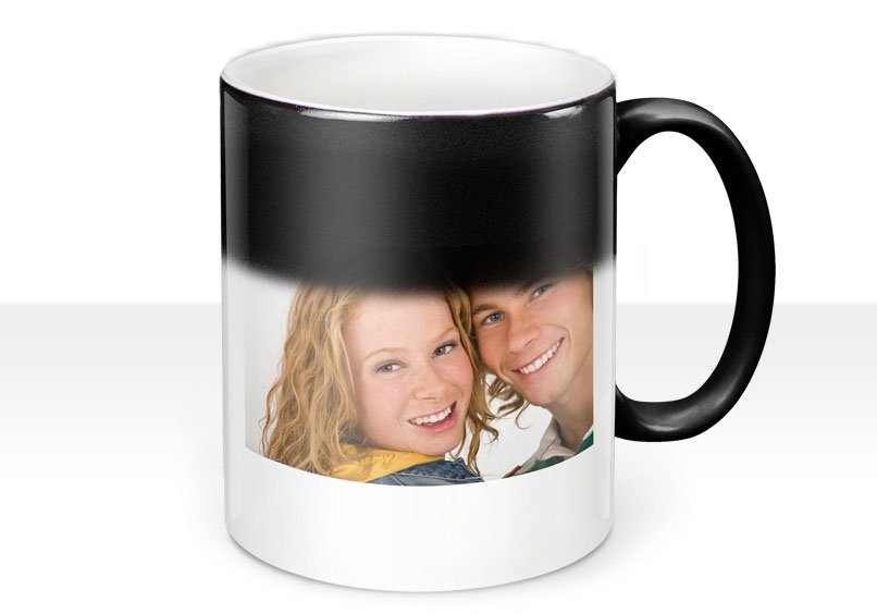 Personalized Mug with your picture MAGIC BLACK MUG