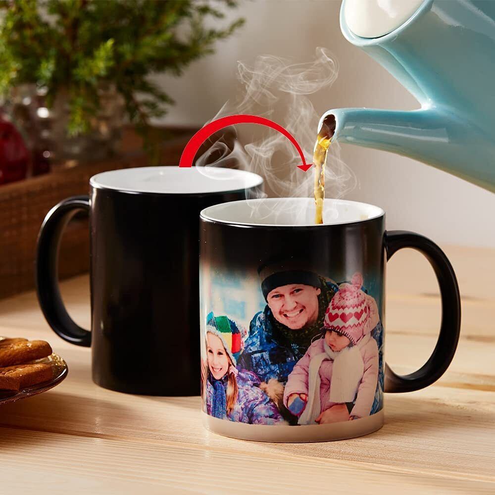 Personalized Mug with your picture MAGIC BLACK MUG