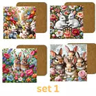 Easter Square Coaster Sublimation x 4 Gift Set Set Coaster Gift Set