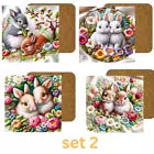 Easter Square Coaster Sublimation x 4 Gift Set Set Coaster Gift Set