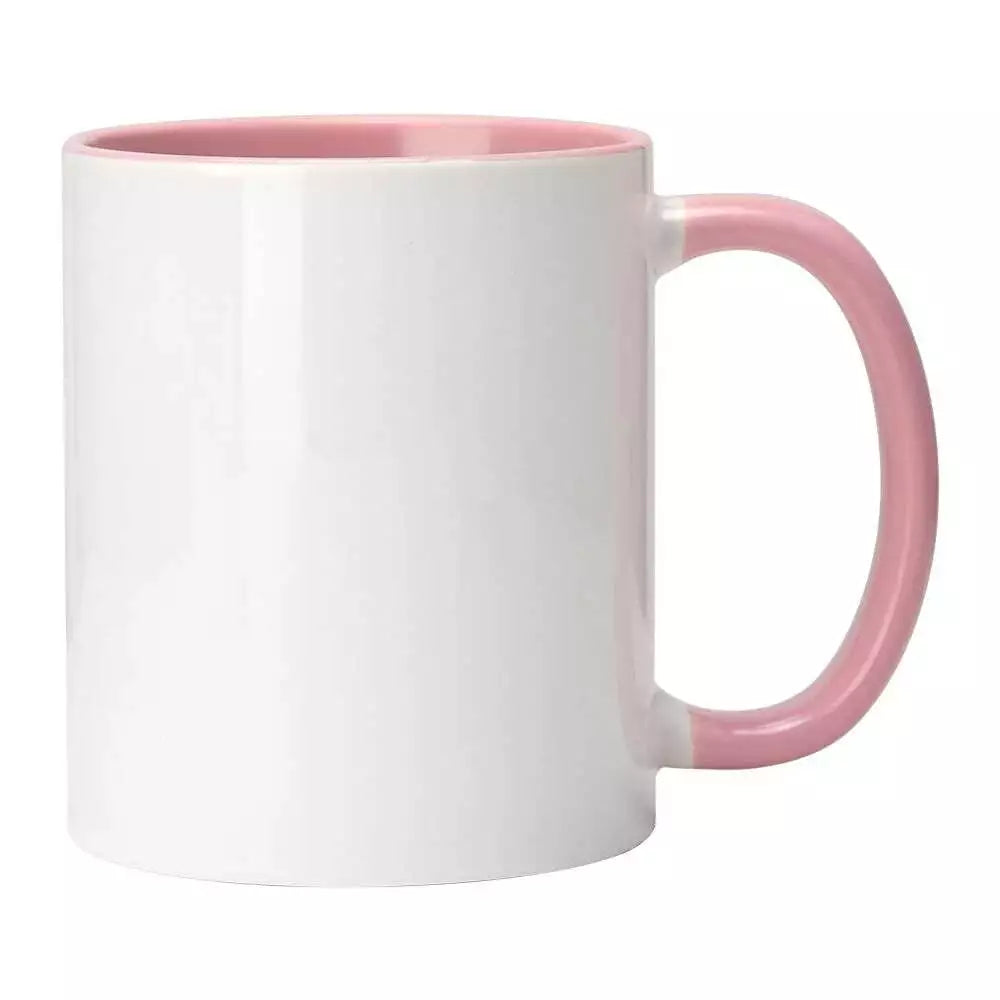 Personalized Colour Mug PINK - your picture or txt