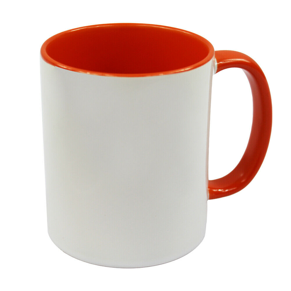 Personalized Colour Mug orange - your picture or txt