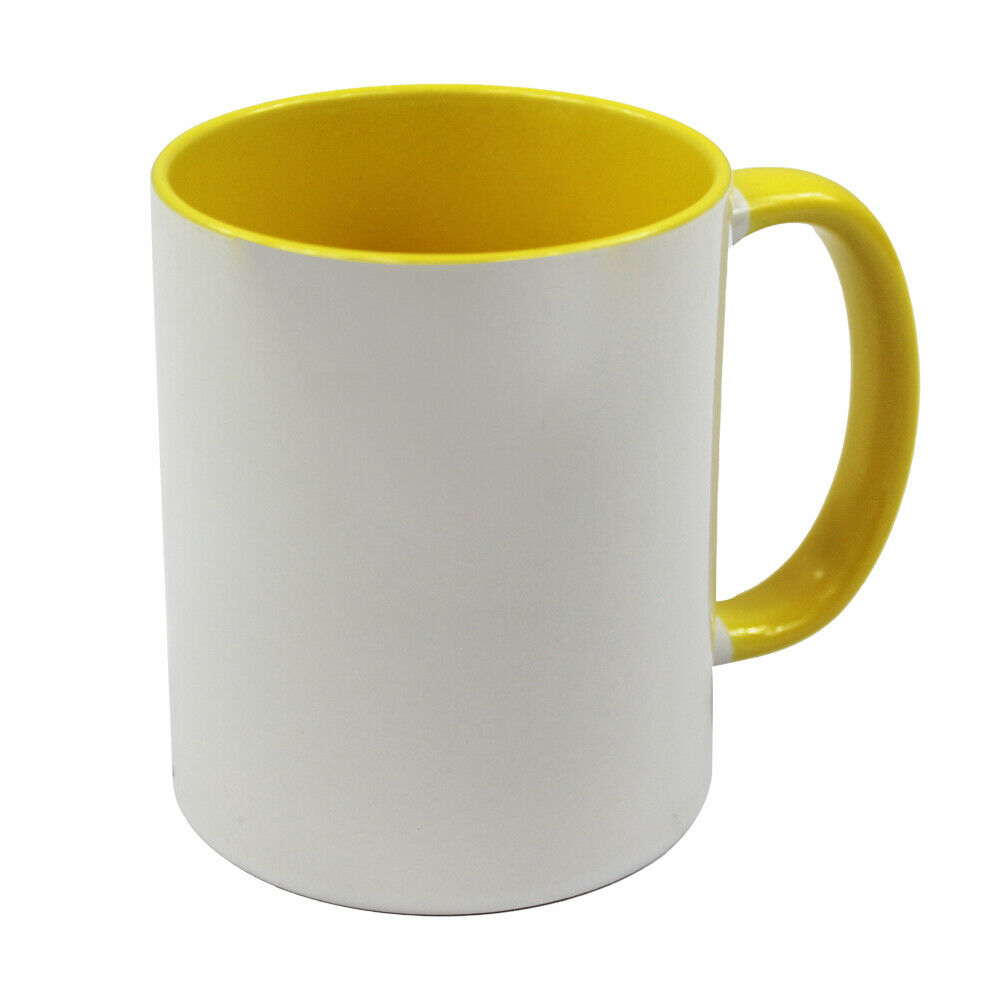 Personalized Colour Mug yellow - your picture or txt