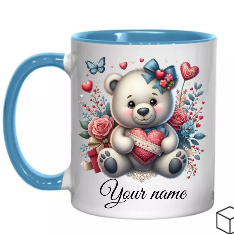 My Bear Valentine's Day Mug Sublimation/Coaster Sublimation , dishwasher safe dishwasher safe 11 oz mug