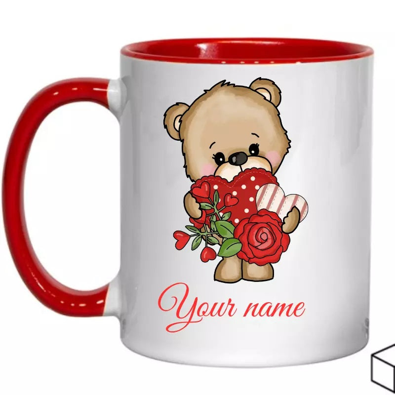 My Bear Valentine's Day Mug Sublimation/Coaster Sublimation , dishwasher safe dishwasher safe 11 oz mug