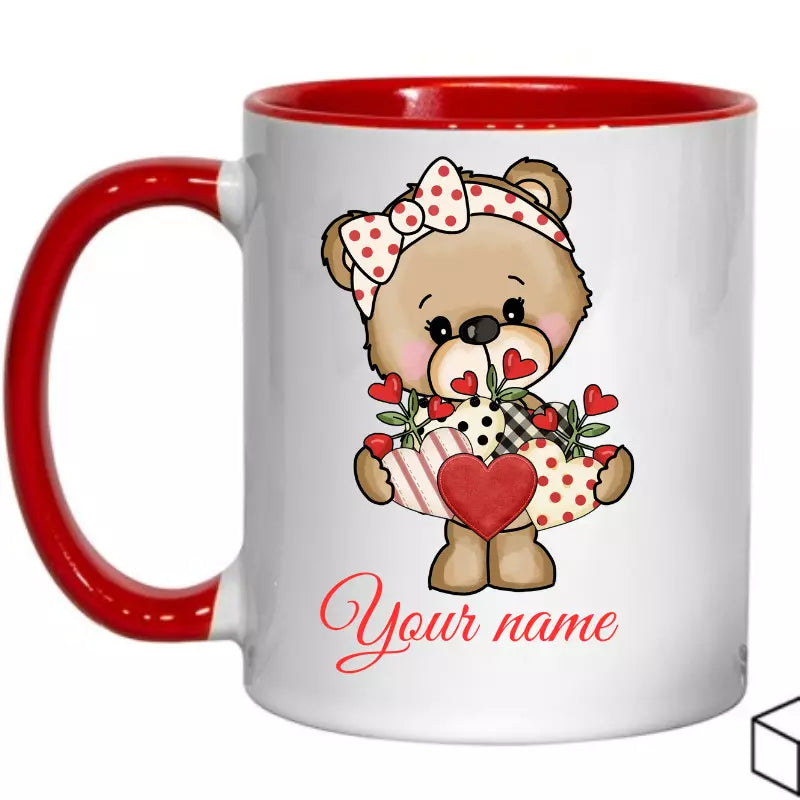 My Bear Valentine's Day Mug Sublimation/Coaster Sublimation , dishwasher safe dishwasher safe 11 oz mug